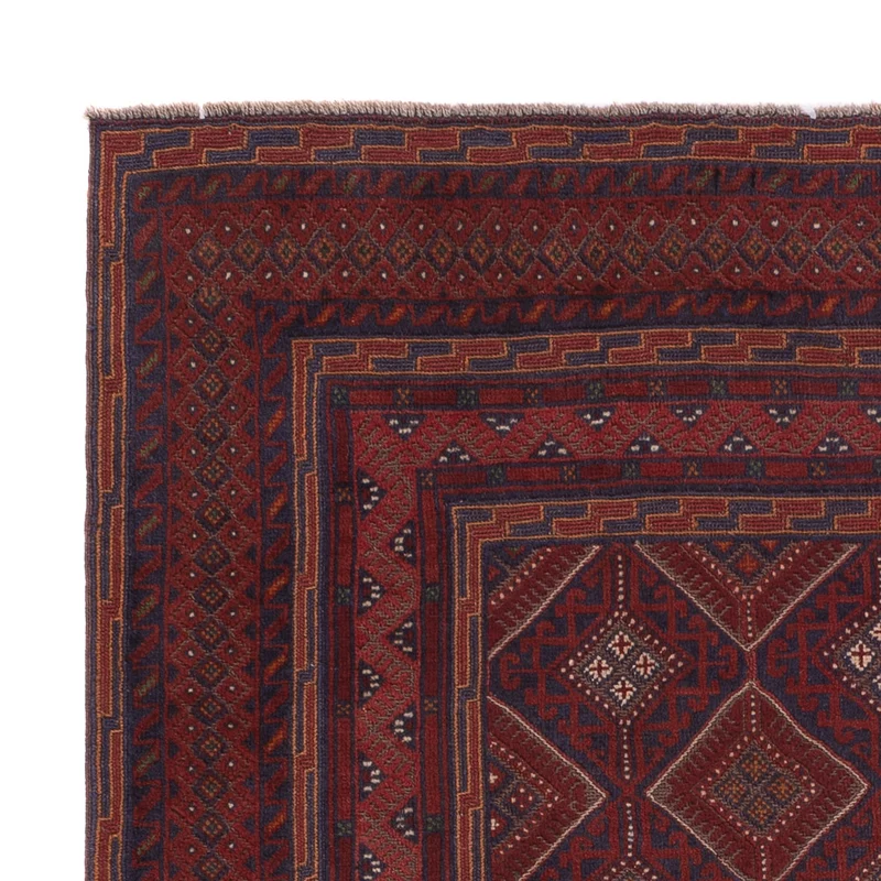 Kelim Afghan Teppich 157x187cm - dunkelbeige