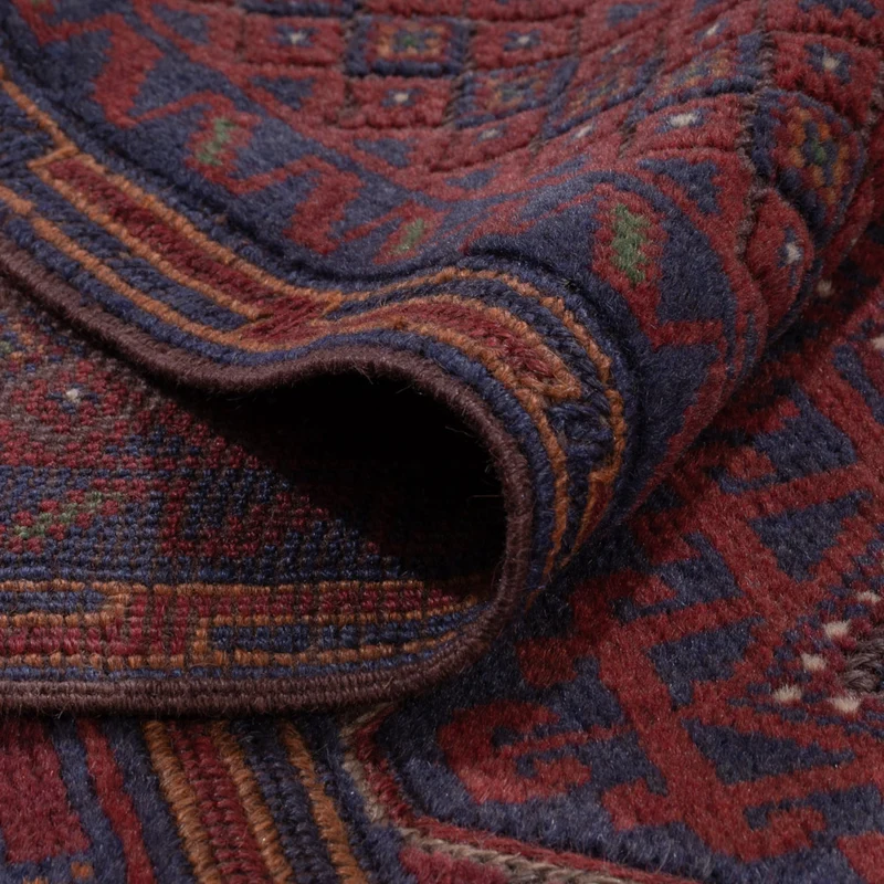 Kelim Afghan Teppich 157x187cm - dunkelbeige