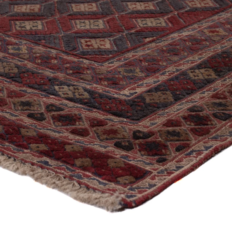 Kelim Afghan Teppich 158x186cm - dunkelbeige