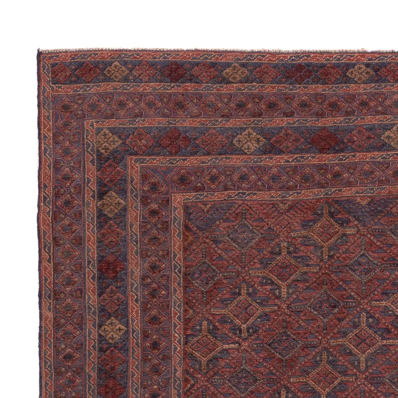 Kelim Afghan Teppich 157x190cm - dunkelbeige