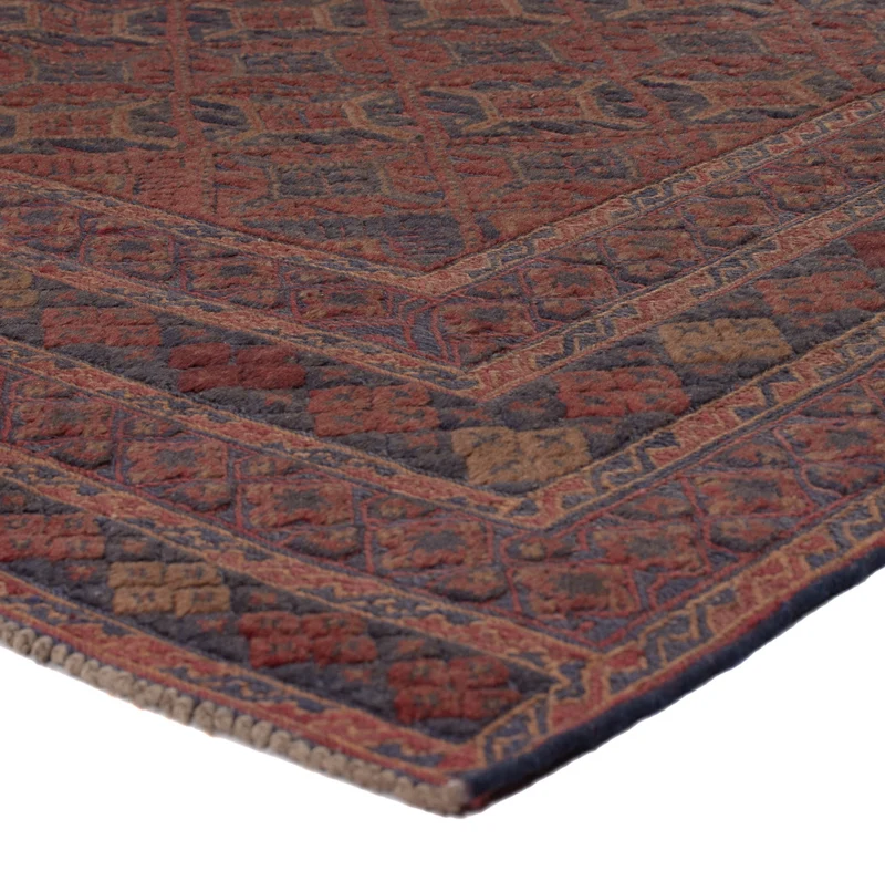 Kelim Afghan Teppich 157x190cm - dunkelbeige