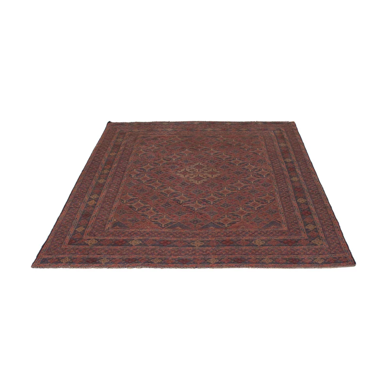 Kelim Afghan Teppich 157x190cm - dunkelbeige