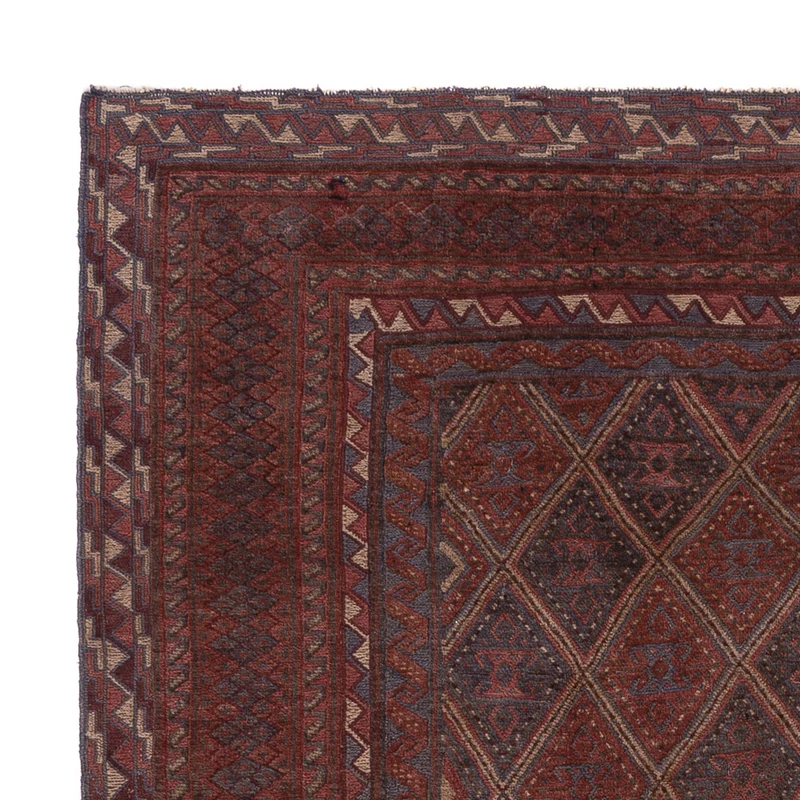 Kelim Afghan Teppich 157x187cm - dunkelbeige
