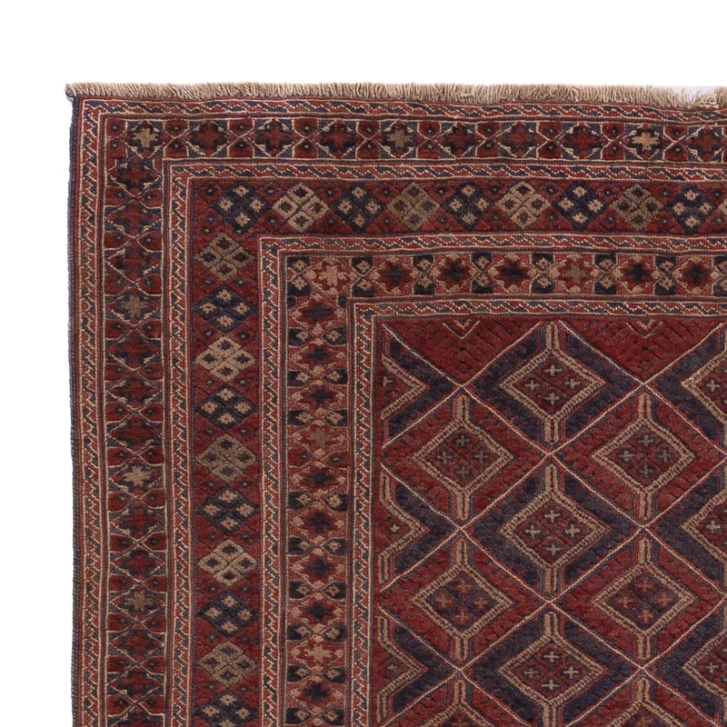 Kelim Afghan Teppich 150x198cm - dunkelbeige