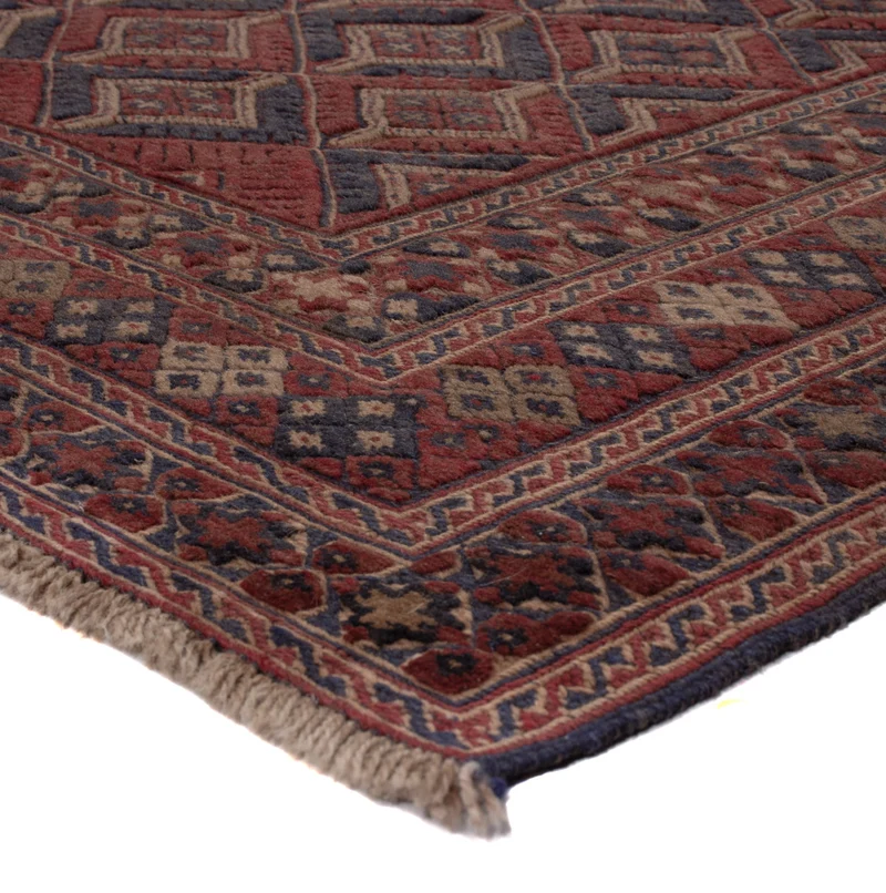 Kelim Afghan Teppich 150x198cm - dunkelbeige