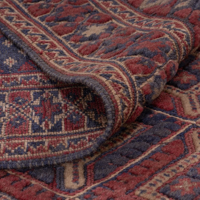 Kelim Afghan Teppich 150x198cm - dunkelbeige