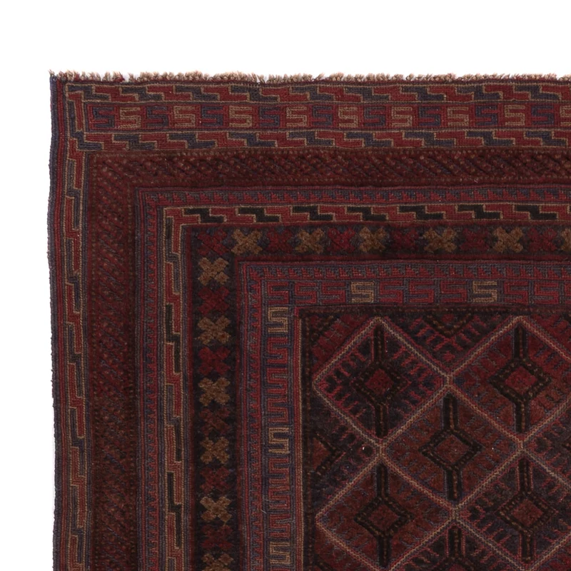 Kelim Afghan Teppich 148x200cm - dunkelbeige
