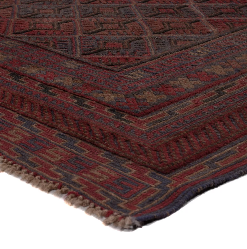 Kelim Afghan Teppich 148x200cm - dunkelbeige