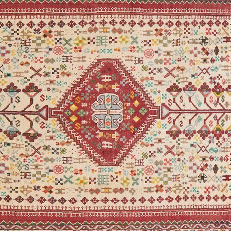 Abadeh · Handgeknüpft – Beige, 280x105 cm