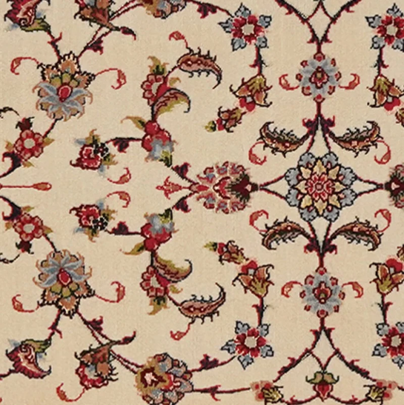 Tabriz 50 Raj · Handgeknüpft – Beige, 207x77 cm