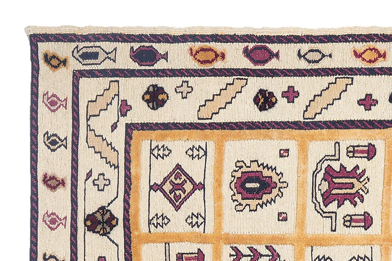 Kelim Belutch · Handgewebt – Beige, 161x146 cm