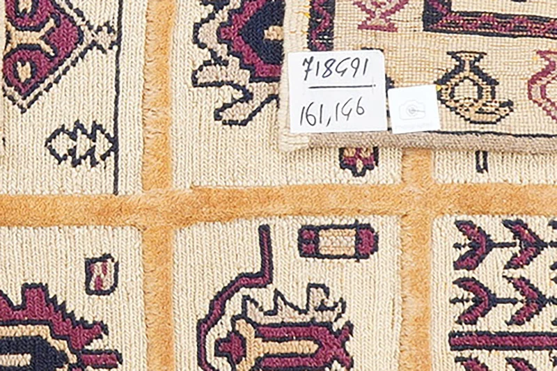 Kelim Belutch · Handgewebt – Beige, 161x146 cm