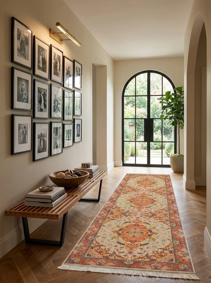 Tabriz 50 Raj · Handgeknüpft – Beige, 294x86 cm