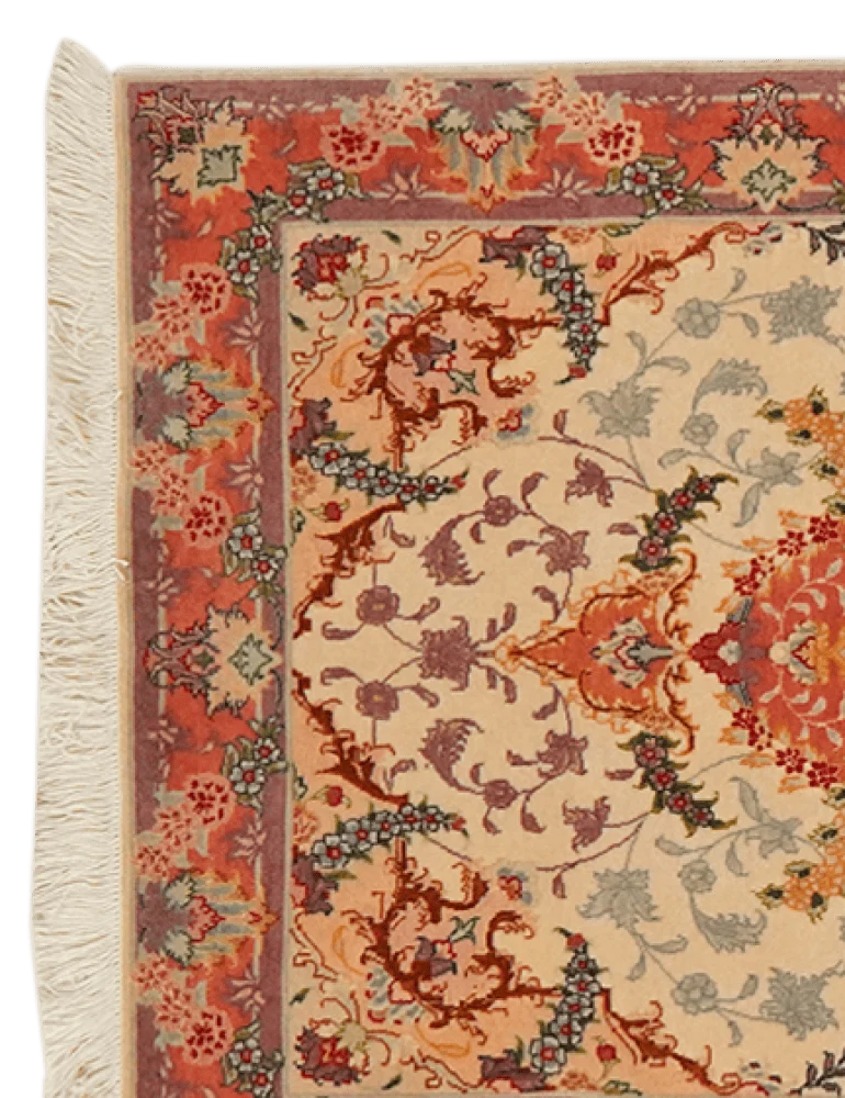 Tabriz 50 Raj · Handgeknüpft – Beige, 294x86 cm