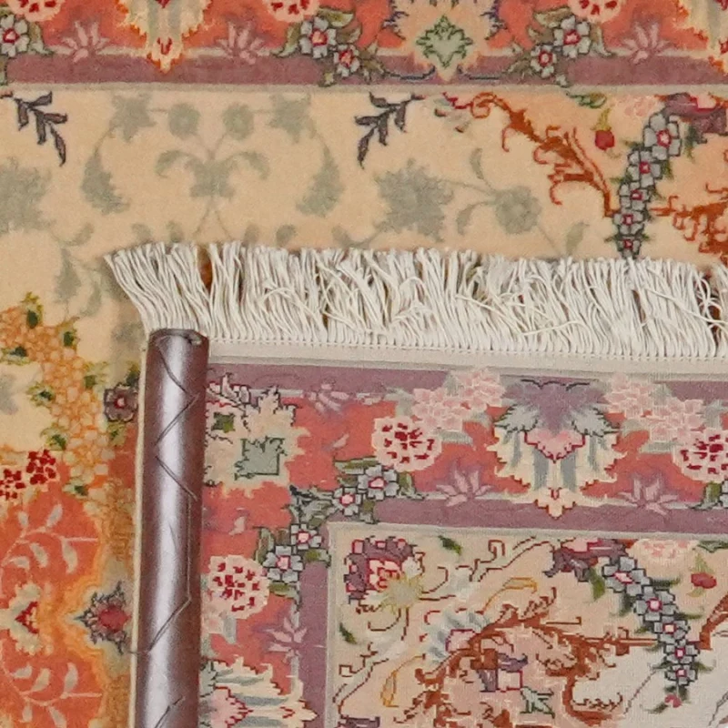 Tabriz 50 Raj · Handgeknüpft – Beige, 294x86 cm
