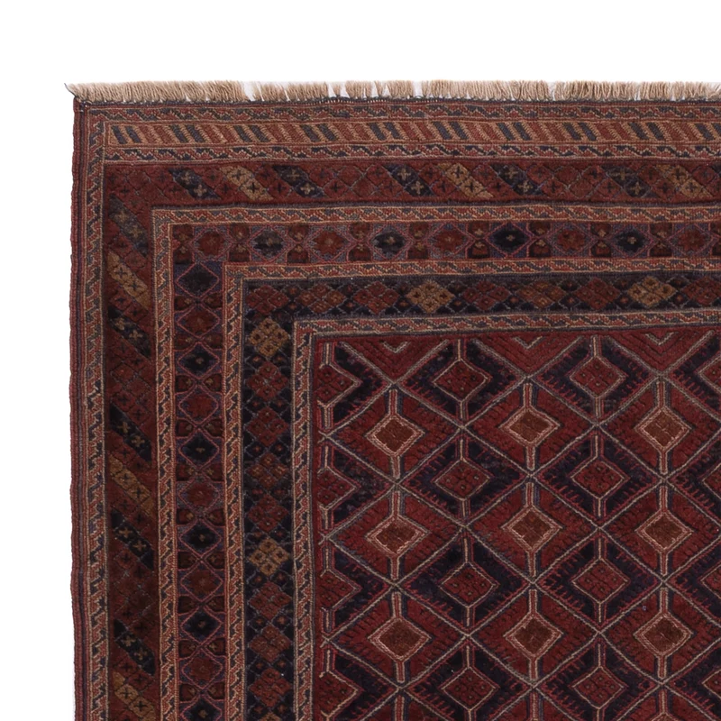 Kelim Afghan Teppich 152x195cm - dunkelbeige