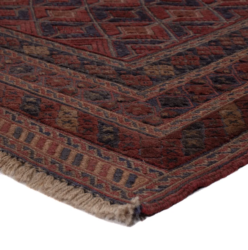 Kelim Afghan Teppich 152x195cm - dunkelbeige