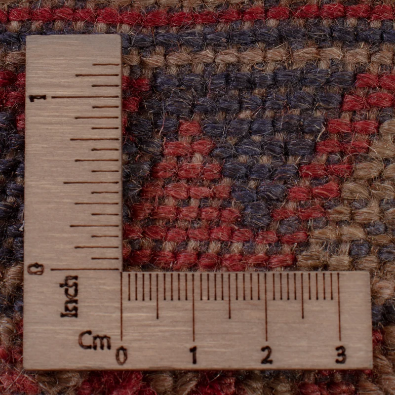 Kelim Afghan Teppich 150x194cm - dunkelbeige
