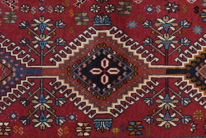 Yalameh · Handgeknüpft – Rot, 142x101 cm