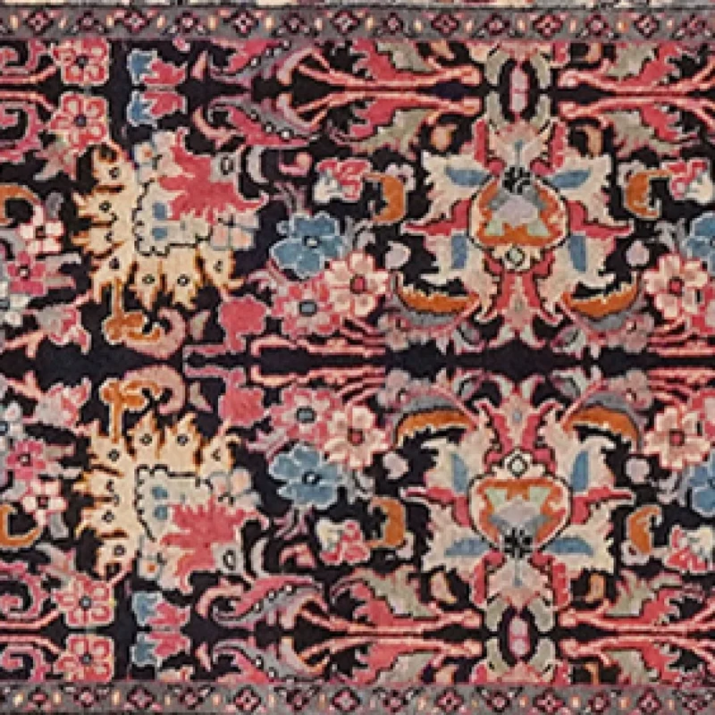 Bidjar · Handgeknüpft – Blau, 392x65 cm