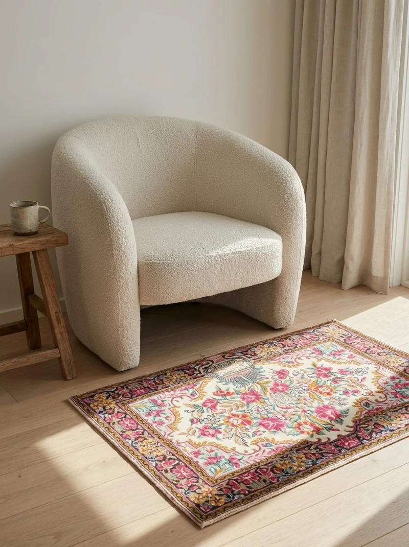 Kirman · Handgeknüpft – Beige, 58x88 cm