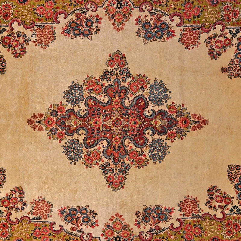 Ghiassabad · Handgeknüpft – Beige, 417x310 cm