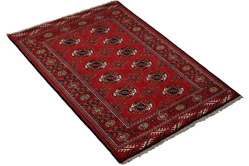 Turkman · Handgeknüpft – Rot, 150x102 cm