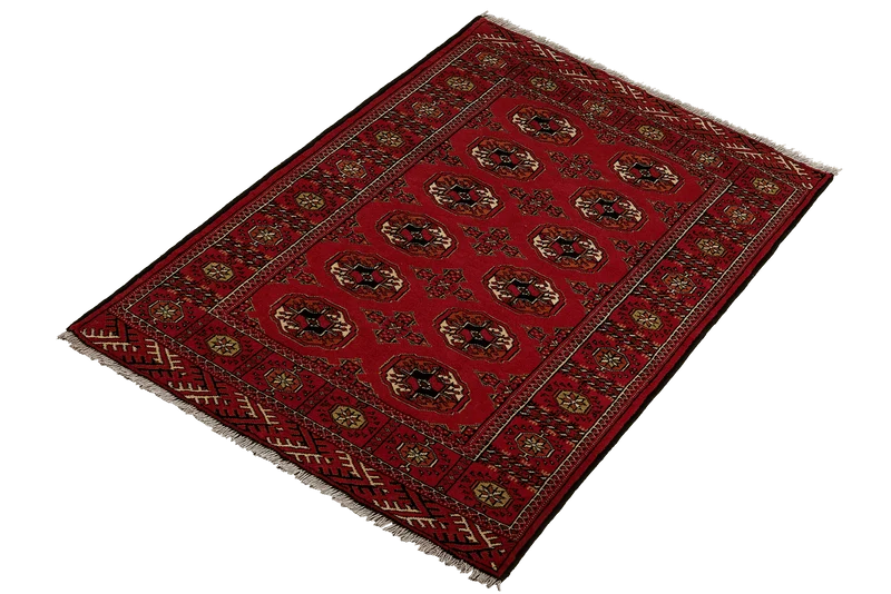 Turkman · Handgeknüpft – Rot, 150x102 cm