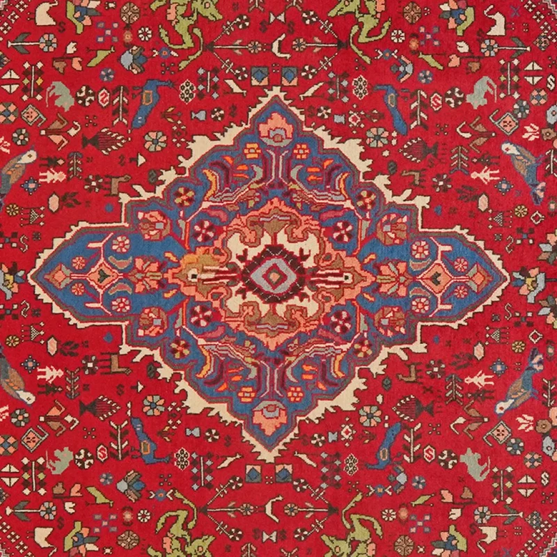 Abadeh · Handgeknüpft – Rot, 210x157 cm