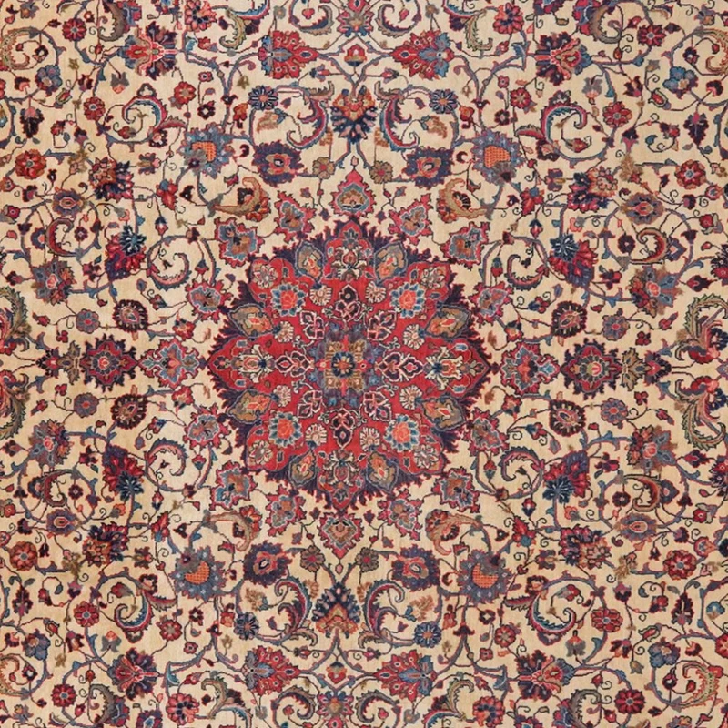 Sarough · Handgeknüpft – Beige, 385x264 cm