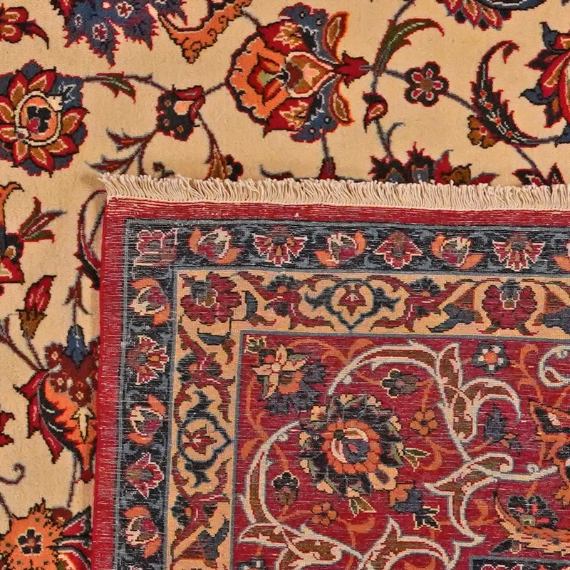 Isfahan · Handgeknüpft – Beige, 392x277 cm