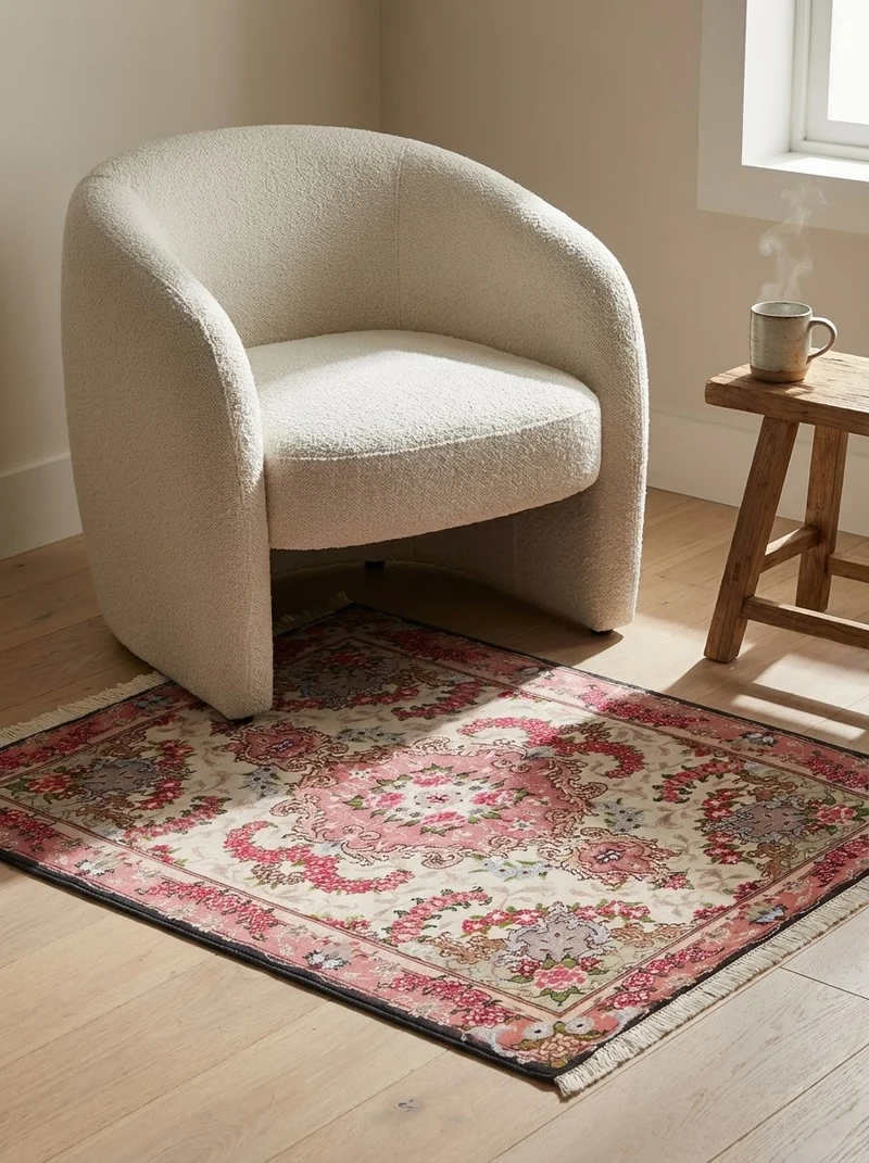 Tabriz 50 Raj · Handgeknüpft – Beige, 92x60 cm