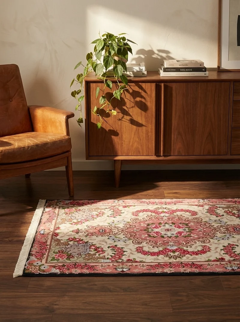 Tabriz 50 Raj · Handgeknüpft – Beige, 92x60 cm