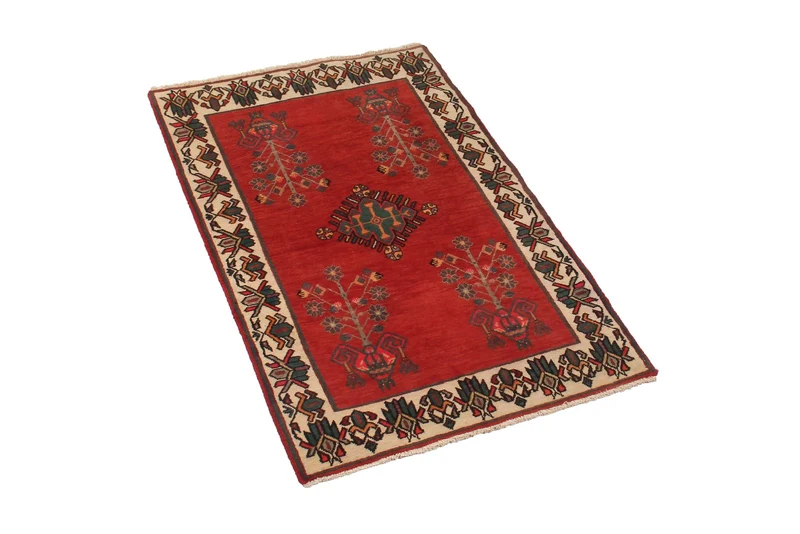 Afshar · Handgeknüpft – Rot, 111x71 cm