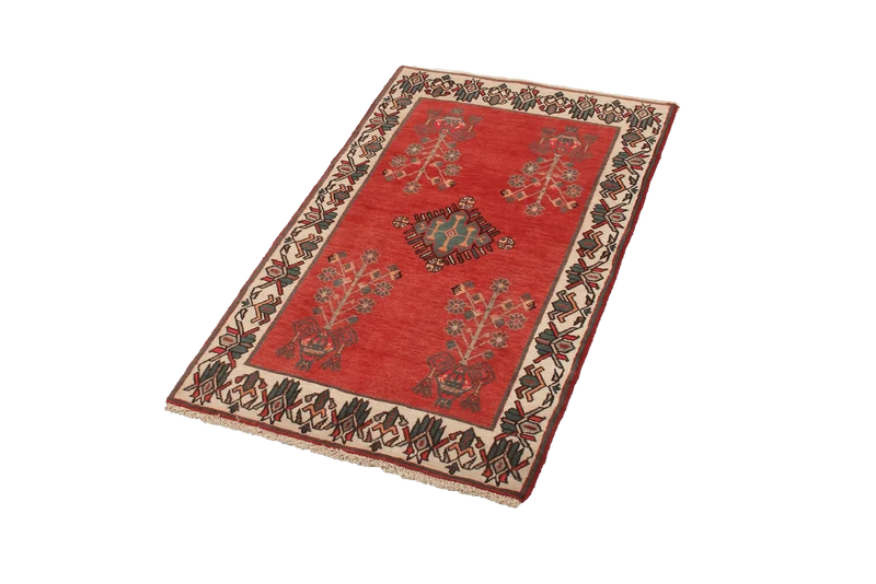 Afshar · Handgeknüpft – Rot, 111x71 cm
