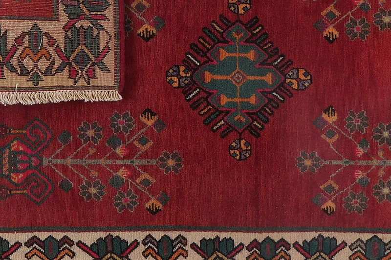 Afshar · Handgeknüpft – Rot, 111x71 cm