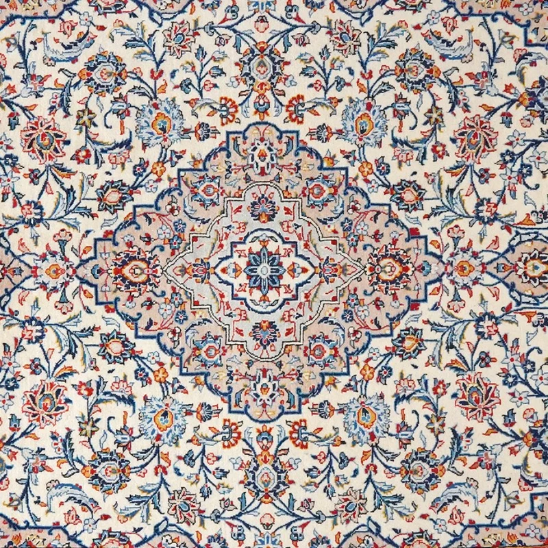 Kashan · Handgeknüpft – Beige, 311x209 cm