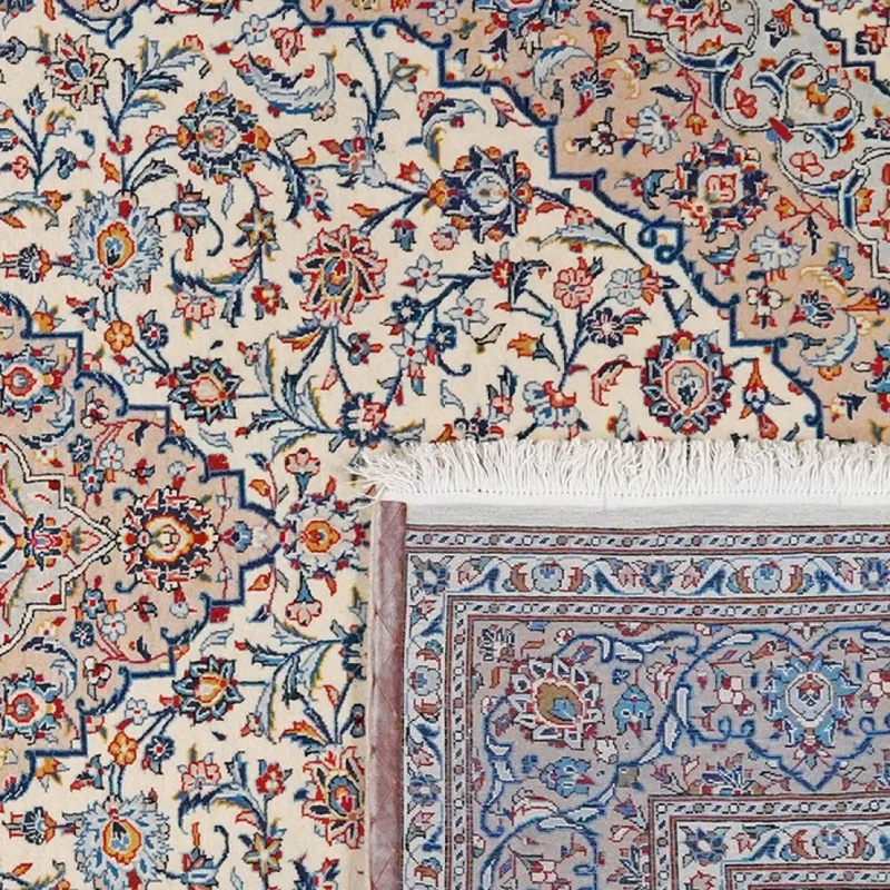 Kashan · Handgeknüpft – Beige, 311x209 cm