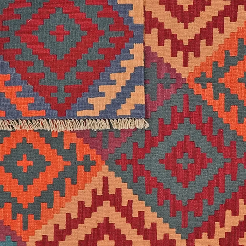Kelim Gashgai · Handgewebt – Bunt, 197x152 cm