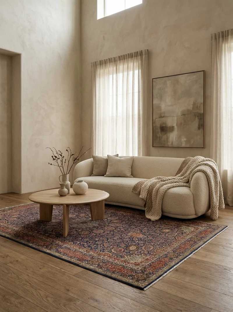 Tabriz Old · Handgeknüpft – Blau, 280x158 cm