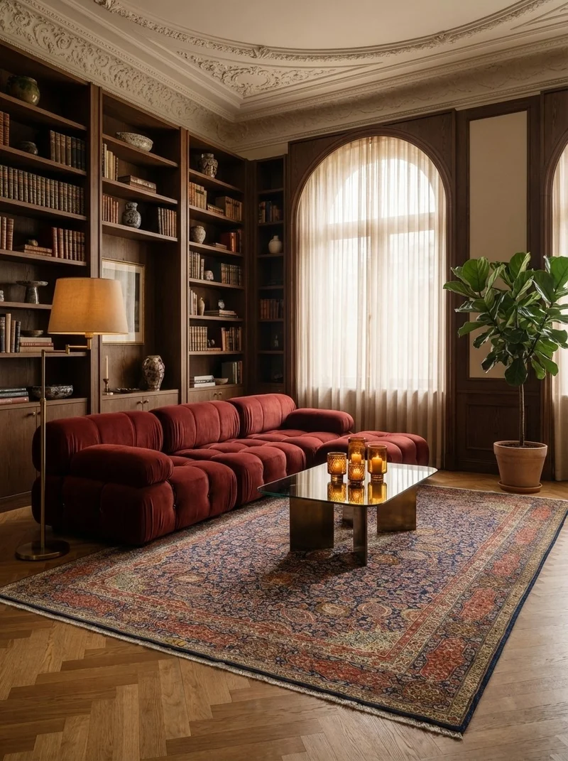 Tabriz Old · Handgeknüpft – Blau, 280x158 cm