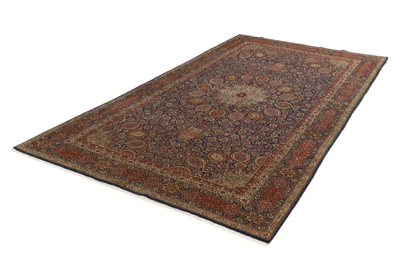 Tabriz Old · Handgeknüpft – Blau, 280x158 cm