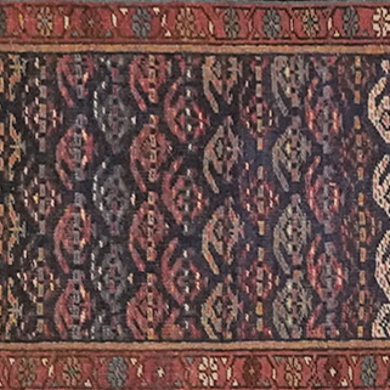 Seysan · Handgeknüpft – Blau, 408x96 cm