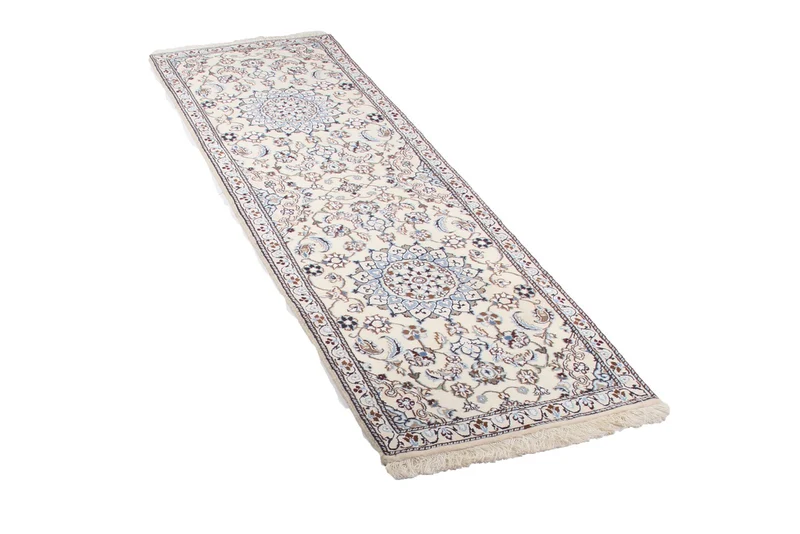 Nain 9La · Handgeknüpft – Beige, 198x60 cm