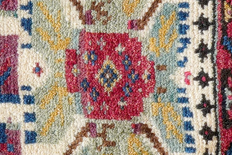 Afshar · Handgeknüpft – Beige, 28x40 cm