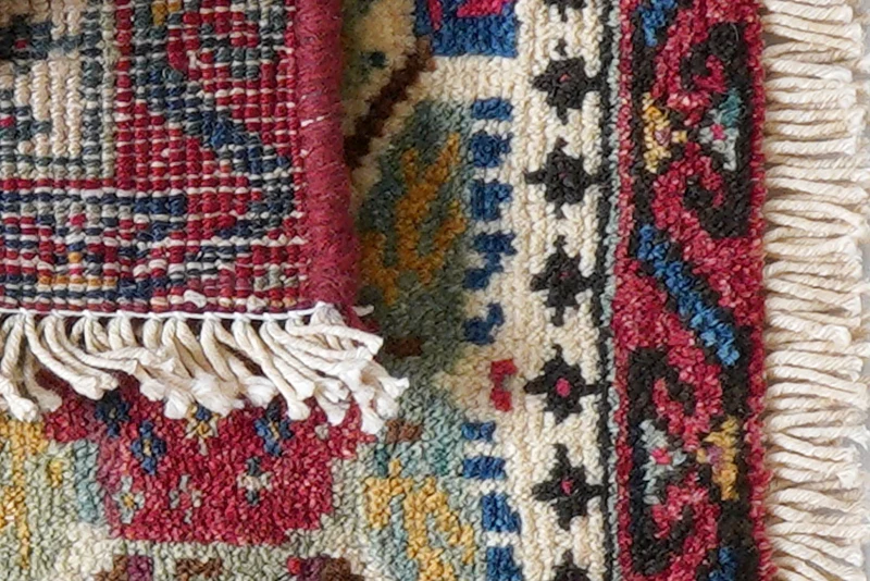 Afshar · Handgeknüpft – Beige, 28x40 cm