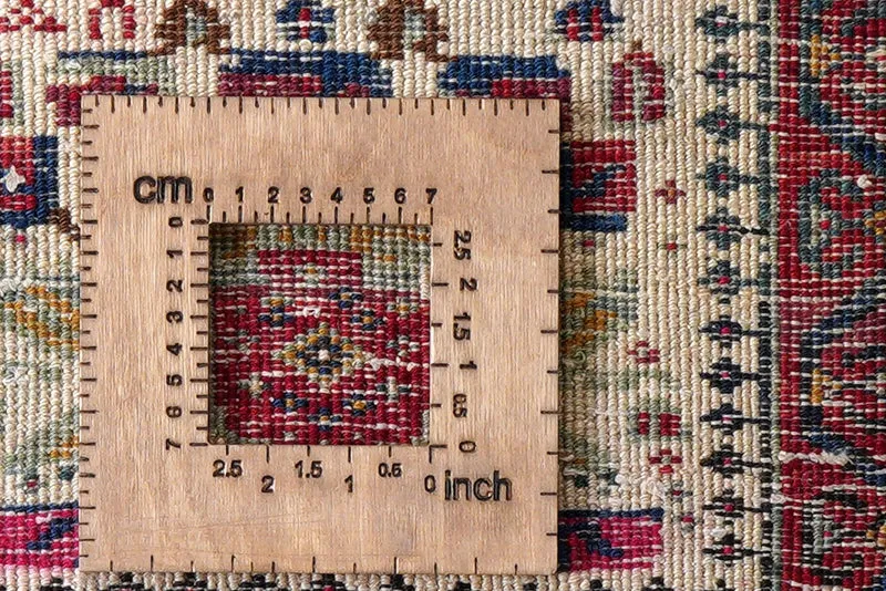 Afshar · Handgeknüpft – Beige, 28x40 cm