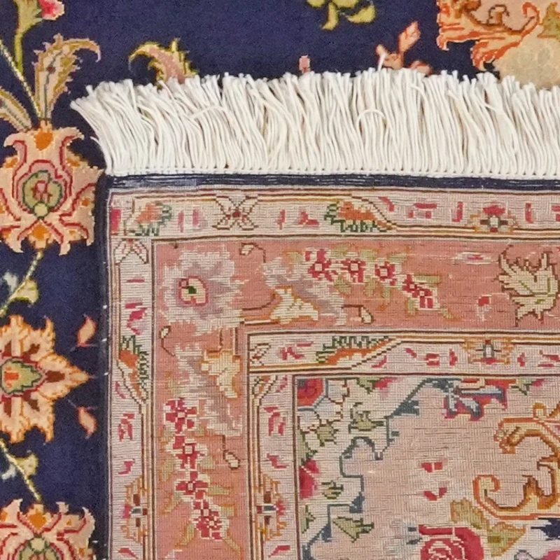 Tabriz 50 Raj · Handgeknüpft – Blau, 205x84 cm