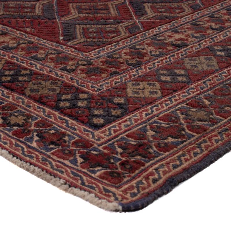 Kelim Afghan Teppich 155x188cm - dunkelbeige