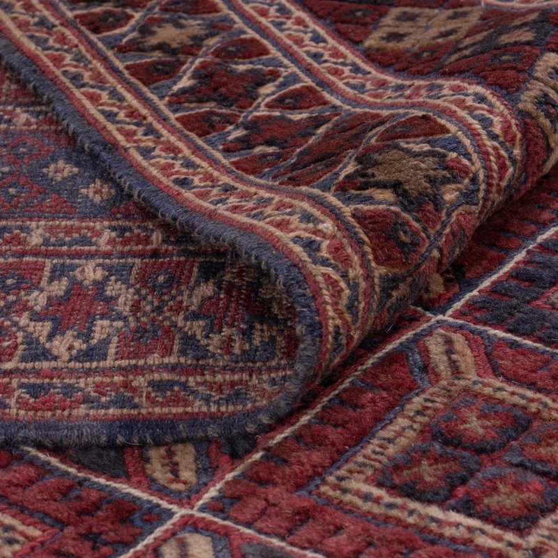 Kelim Afghan Teppich 155x188cm - dunkelbeige